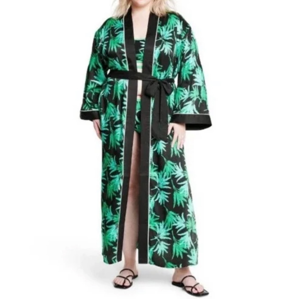 FeNoel x Target women’s feathered print cover up NWT. Size XXL